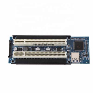 Adaptador PCIe x1 x4 x8 x16 a doble ranura PCI express a 2 tarjetas pci con Cable extensor USB 3,0 para tarjeta de sonido paralelo serial - Product Image 3