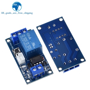 5V 12V tek düğme Bistable anahtarı bi-kararlı röle modülü araba modifikasyon anahtarı Arduino için tek tuşla Start-stop kendini locke