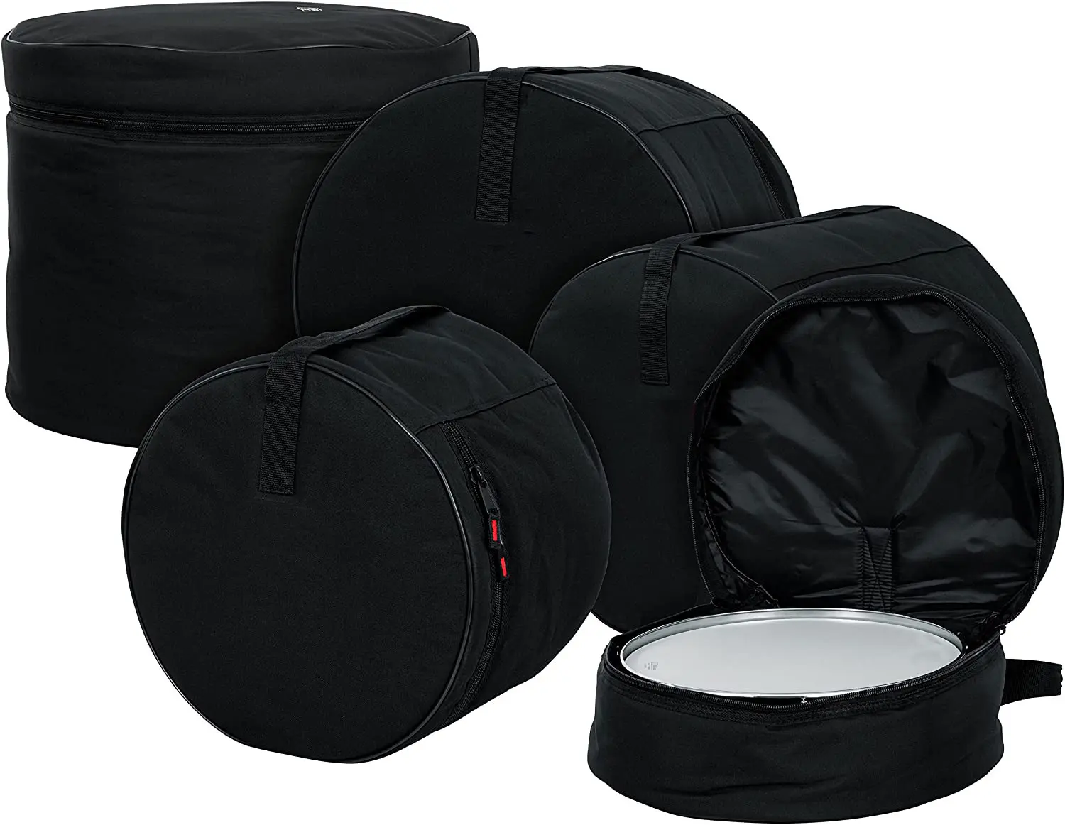 Gator Cases Protector Series Tom Drum Gig Bag Für 14 "x 14" Shells 5-teilige gepolsterte Nylon Gig Bags für Fusion Style Drum Sets