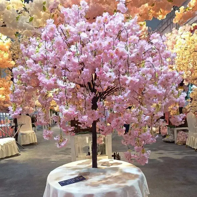 AF3002 Árboles artificiales Árbol de flor de cerezo artificial decorativo al aire libre para decoración de centro de mesa de boda