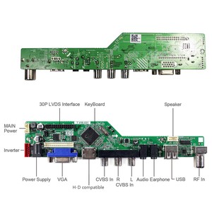 Control Drive <strong>Board</strong> <strong>Lcd</strong> Tv <strong>Board</strong> <strong>Vga</strong> Av Usb Rf <strong>Lcd</strong> <strong>Controller</strong> <strong>Board</strong> Kit for 17Inch 1280X1024 G170Etn02.0 Screen - Product Image 5