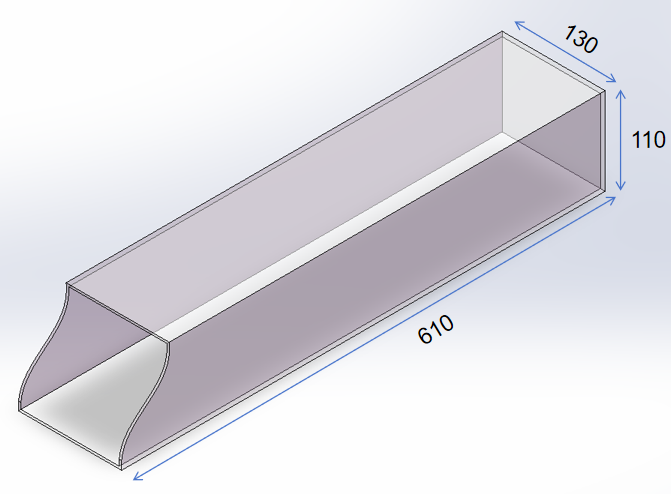 130*110*610mm