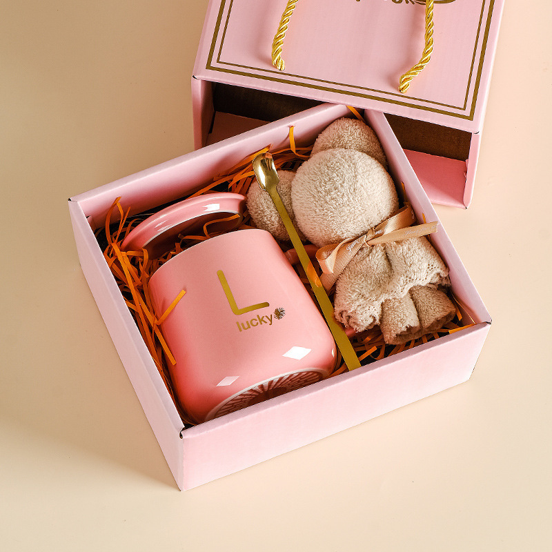 Pink l-cup lafite bear high-end gift box