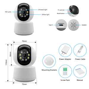 Wifiを備えた監視カメラH.265セキュリティCCTV双方向オーディオワイヤレスWifi3MP Ptzカメラ屋内