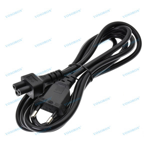 VDE Euro 2-prong CEE7/16 fiş AC adaptörleri dizüstü Notebook için IEC 320 C5 AC güç kablosu - Product Image 2