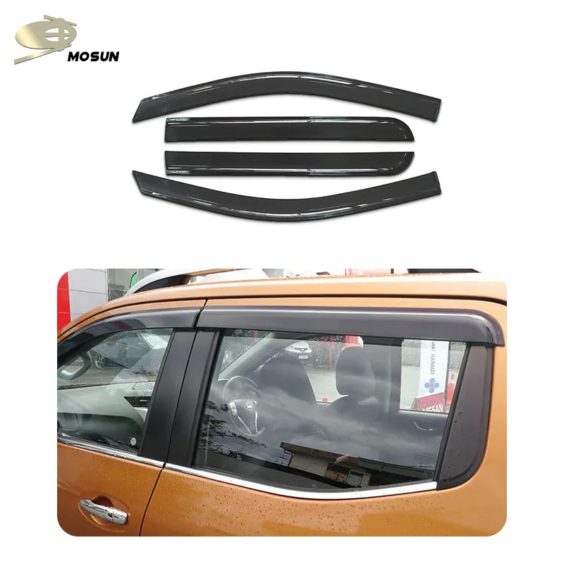 MOSUN Window Visor for Nissan NAVARA NP300 2015-2022 Auto Vent Visor weather shield Deflector wind breaker Rain Guard