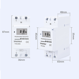 Nuovo tipo Din Rail interruttore temporale digitale relè controllo 2 fili settimanali 7 giorni programmabile AC 220V 12V 24V 48V 16A 30A - Product Image 6