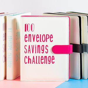 Save Money <strong>Challenge</strong> PU Leather Color <strong>Matching</strong> 100 Day Cash <strong>Challenge</strong> With Savings and Binder Budget Book - Product Image 4