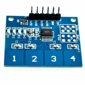Benutzer definierte NEUE 4-Kanal-Taste für das digitale Berührungs sensor mit kapazitivem Schalter modul für Arduino TTP224