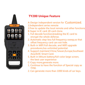 TY200 automatico chiave duplicatore strumenti fabbro per chiave auto e Garage porta telecomando duplicati tasti vuoti - Product Image 3