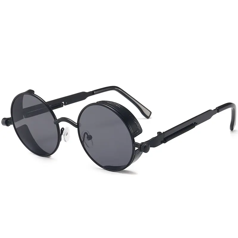 Steampunk glasses new fashion round sunglasses European and American retro glasses trendy sunglasses for men and women