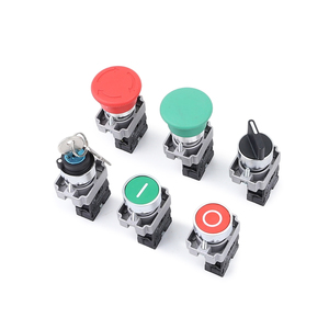 XB2 NONC momentaneo Spring Latching Push Pull grande fungo rosso manopola selettore chiave avvio rotante arresto di emergenza interruttore a pulsante - Product Image 2