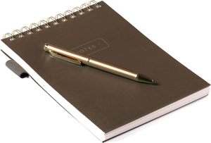 Cuaderno de bobina A5 de tapa dura con juego de bolígrafos, cuaderno de hoja de reunión de oficina, Bloc de notas de estudiante de línea Horizontal gruesa, logotipo personalizado - Product Image 4