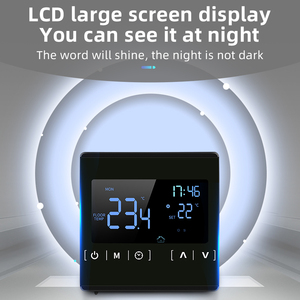 Controlador de temperatura inteligente Pantalla LED táctil Controlador de calefacción digital NTC para calefacción de piso - Product Image 4