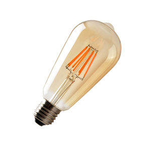 Edison <strong>LED</strong> Light Bulbs Dimmable Vintage Style Warm Filament 4W (40 <strong>Watt</strong> Equivalent) ST64 Color 2300K E26 Base - Product Image 6
