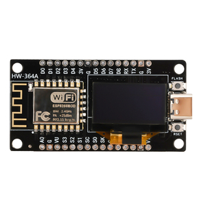 NodeMCU ESP8266 geliştirme kurulu ile 0.96 inç OLED ekran CH340G ESP-12F WiFi modülü Arduino için TYPE-C USB/Micropython