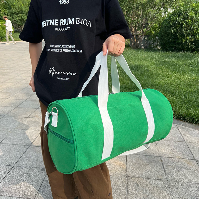 light green Canvas Duffel bag