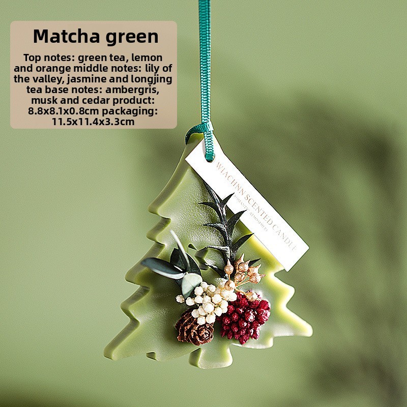 paquet individuel-arbre de Noël-vert matcha