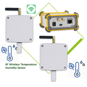 2 juegos de Sensor de temperatura y humedad inalámbrico control de temperatura y humedad dispositivo de control remoto RF sensor de temperatura y humedad - Product Image 1