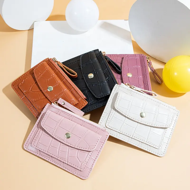 Womens đồng tiền nhỏ sang trọng PU da Túi Ví Nữ Mini PURSE với ID thẻ trường hợp Thẻ quà tặng túi ví