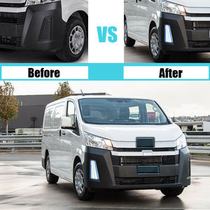 WZXDアクセサリーLEDターンシグナルフォグライトDRLデイタイムランニングランプ2019トヨタハイエース用