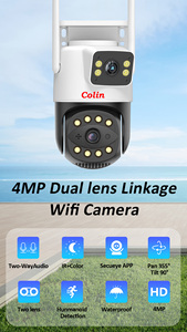 7x24Hx365D двойная линза 4MP 40 Вт Солнечная 4G неограниченное количество Lte охранная Камера видеонаблюдения - Product Image 5