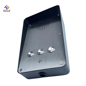 Senza tastiera in acciaio inox industriale telefono 3 pulsanti telefono spingere per parlare di chiamata automatica del telefono sistema di cercapersone citofono per la prigione - Product Image 3