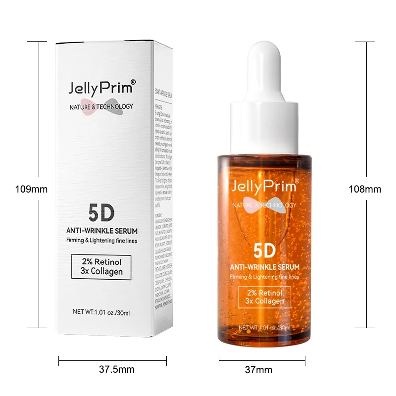 OEM Private Label feuchtigkeit spendend Bright ening White ning Anti-Falten-Serum Retinol-Serum mit Hyaluron säure und Kollagen