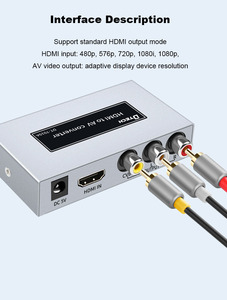 Dtech High Definition HDMI to AV Converter Support 1080P@60Hz Resolution Video Signal Converter - Product Image 5
