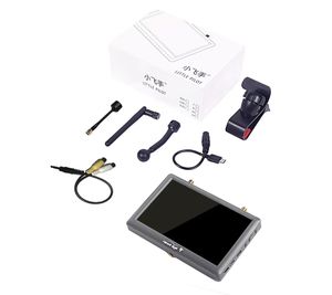 最新のHawkeyeリトルパイロット<span class=keywords><strong>4</strong></span> 5.8GHZ 48CH内蔵DVRバッテリーデュアルレシーバー800X480 LED FPVモニターRACING DRONE用