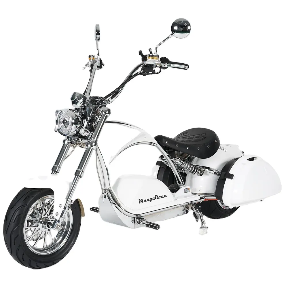 Mangosteen M1PS placcatura EU Stock EEC COC Fat Tire scooter elettrici Side Box 4000W E Chopper Citycoco