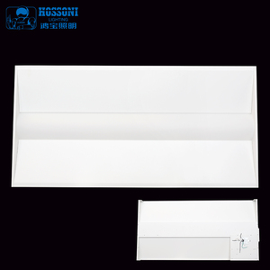 <strong>2</strong> <strong>X</strong> 4' <strong>LED</strong> Center Basket Troffer Light Low Profile 4 Watt Selectable DLC5.1 Premium USA - Product Image 4