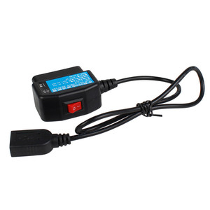 批发定制OBD2公到USB母端口电源充电适配器电缆，带监控/Acc模式开关按钮 - Product Image 3
