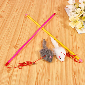 ของเล่นแมวหยอกลอกแบบปรับแต่งได้เมาส์กำมะหยี่สีสันสดใสพร้อมก้านแขวนขนนกราคาโรงงานสำหรับความบันเทิงสำหรับสัตว์เลี้ยงโดยตรงจากประเทศจีน - Product Image 4