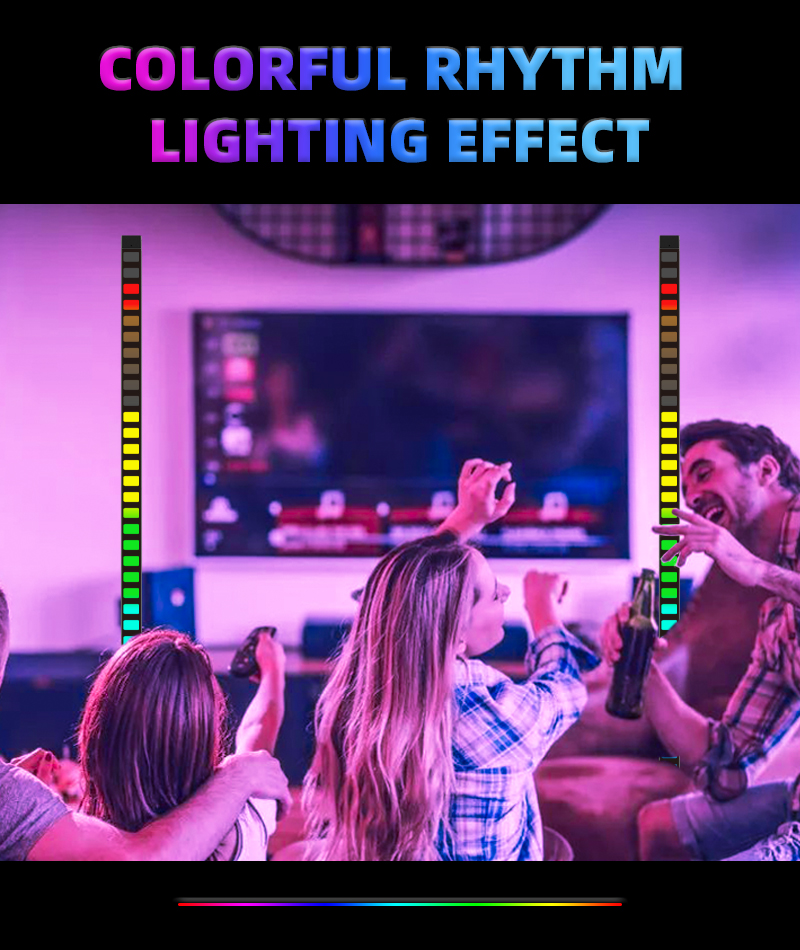 122cm Nordic Modern Decorative Portable Outdoor Music Melody Light Remote Controlled LED Light RGB Indoor Corner Floor Lamp