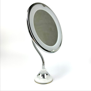 10倍放大旋转鹅颈浴室照明Led化妆镜 - Product Image 1