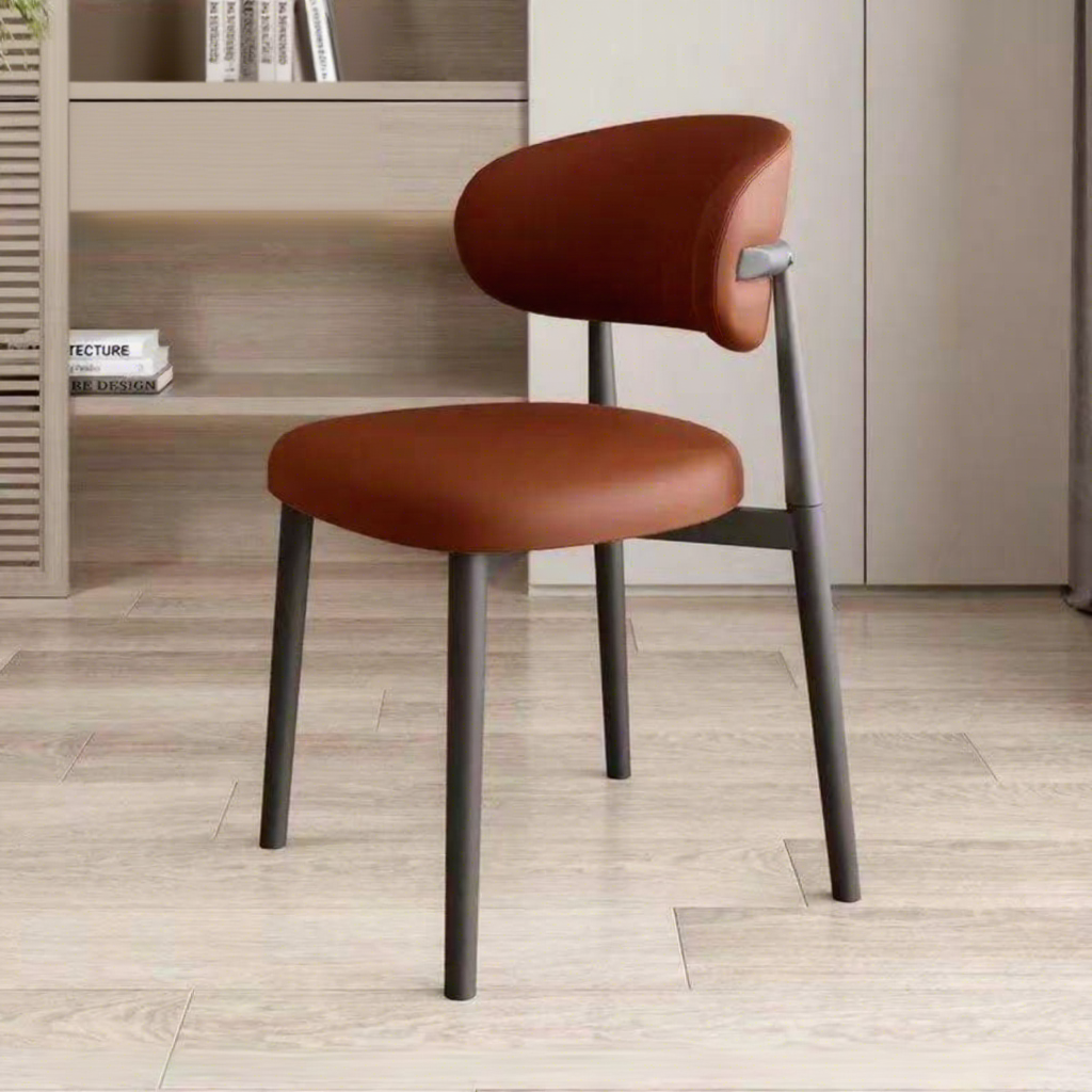 Cuscino marrone chiaro - struttura nera