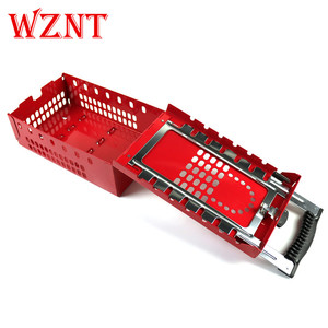 NT-K21 kırmızı grup kilitleme ÇELİK TABAKA güvenlik kiti kilitleme etiketleme istasyonu kutusu kilit silindirleri ile - Product Image 2