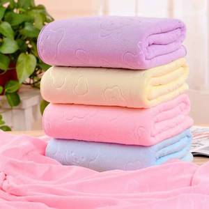 Banyo havlusu 70*140 karikatür kabartmalı ayı büyük havlu hızlı kurutma güçlü emici mikrofiber toptan yetişkin özel dokuma - Product Image 5