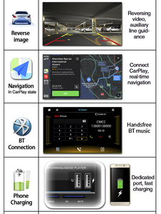 BQCC 1din Automatisch faltbarer Touchscreen 7 Zoll HD Spiegel Link CarPlay Android Auto Auto MP5 Player FM AM RDS Multimedia Stereo - Product Image 3