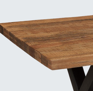 Ticari masa çok fonksiyonlu doğal renk restoran masa modern masif ahşap yemek masası - Product Image 4