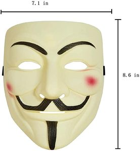 Toptan cadılar bayramı kostüm Cosplay parti maskeleri için Hacker maskesi Cosplay parti - Product Image 5