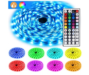 5m 16.4ft 5050 SMD RGBLEDストリップコンプリートセット防水LEDライトストリップ、44キーLEDコントローラーおよびドライバー付き - Product Image 5