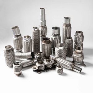 Exhaust Flexible Bellow Pipe with Nipples and Soft Wire <strong>Mesh</strong> for Car Exhaust System 30 Years Exhaust Pipe Manufacturer