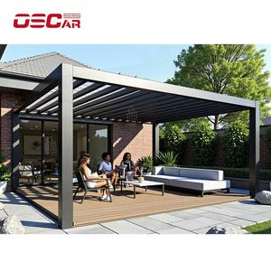 <strong>Large</strong> Size Outdoor Patio Pergola 3X3 4X4 Structures Garden Yard Installation <strong>Louvre</strong> Roof Design Ideas Pergola - Product Image 3