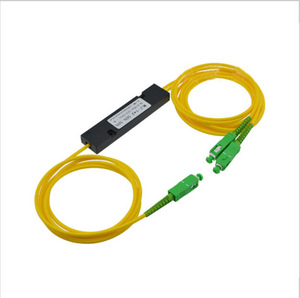 Solución FTTH Fibra óptica 1x2 Divisor FBT 1x2 Fibra de cola cónica SC LC FC Grado de telecomunicaciones China Unicom móvil universal