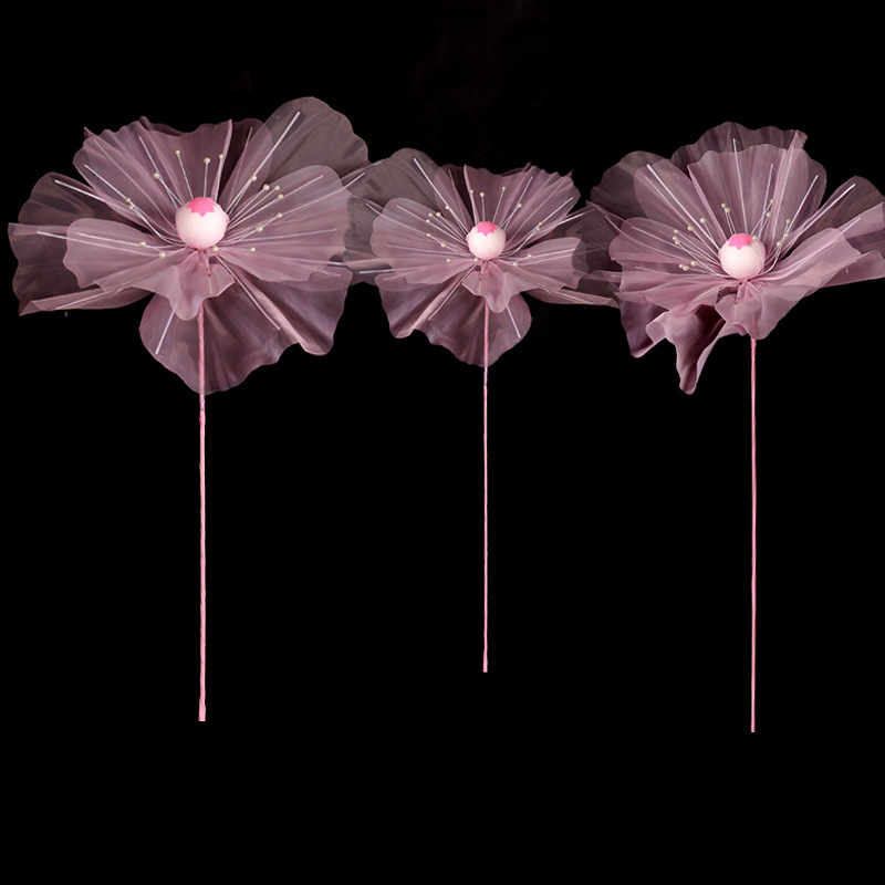 Tête de fleur rose