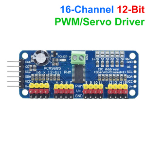 TZT 16 kanallı 12 bit PWM/Servo sürücü-I2C arayüzü-PCA9685 Arduino ahududu Pi DIY Servo kalkan modülü için