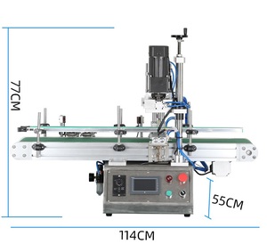 Gewinde-Abzugs kappe Schraub versiegelung maschine 100XG Desktop Automatische Kunststoff-Glasflaschen-Schraub verschluss maschine