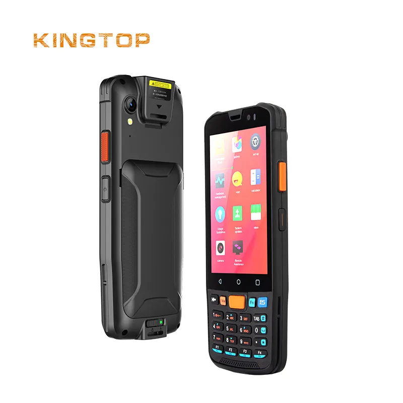 KINGTOP Inventaire De Poche Robuste Téléphones Mobiles Code Barres Pda De Poche Collecteur De Données Terminal De Données NFC Android 11 Scanner Pda